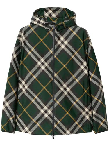 Jacket With Check Pattern - Burberry - Modalova