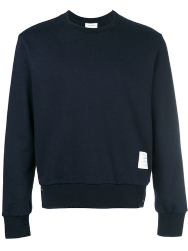 Cotton Sweater With Logo - Thom Browne - Modalova