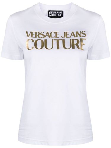 Cotton T-shirt With Print - Versace Jeans Couture - Modalova