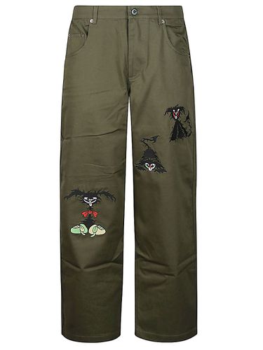 Trousers With Embroidery - Brain Dead - Modalova