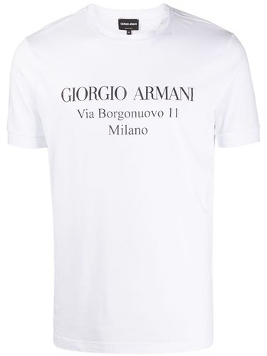 Logo Short Sleeve T-shirt - Giorgio Armani - Modalova