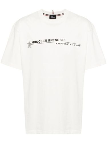 Cotton T-shirt With Print - Moncler Grenoble - Modalova