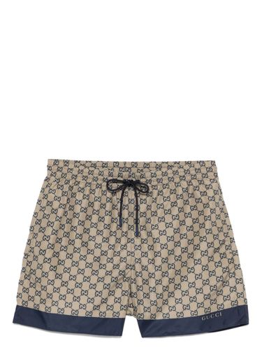 GUCCI - Swim Shorts With Logo - Gucci - Modalova