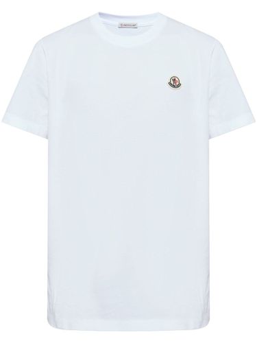 MONCLER - Cotton T-shirt With Logo - Moncler - Modalova