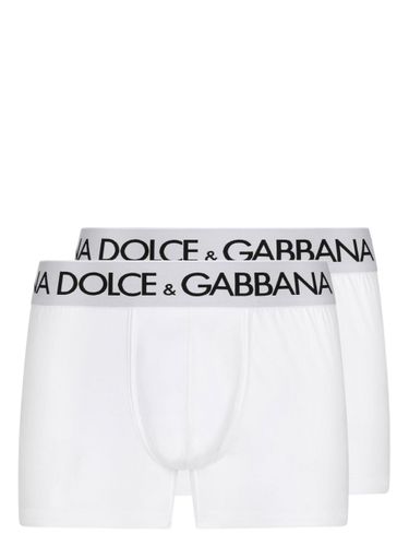 Set Of 2 Boxers With Logo Band - Dolce & Gabbana - Modalova