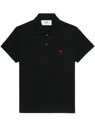 AMI PARIS - Cotton Polo Shirt - Ami Paris - Modalova