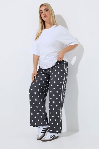 Pantalon Noir À Pois Avec Bandes Latérales Size 38 - Limited Collection - Modalova