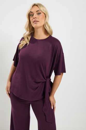 Ensemble Pantalon Violet À Nouer À La Taille Size 44 - Yours - Modalova