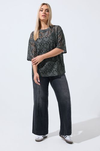 Tshirt Gris Tout En Dentelle Size 50-52 - Limited Collection - Modalova