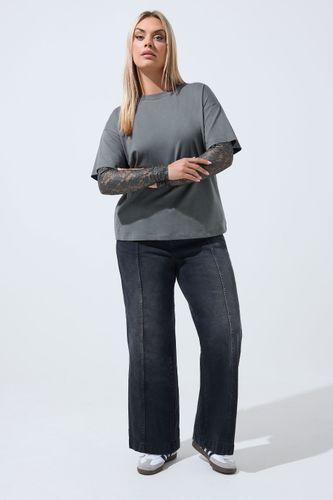 Haut Gris À Manches En Dentelle Size 42 - Limited Collection - Modalova