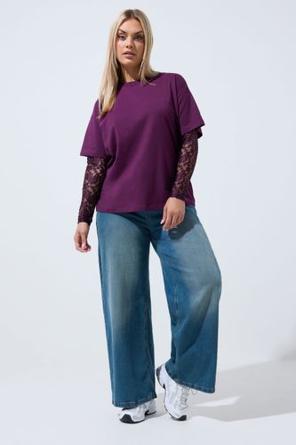 Top Violet À Manches En Dentelle Size 46 - Limited Collection - Modalova