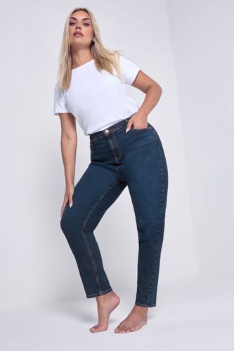 Jean Mom Bleu Coupe Droite À Poches Size 50 - Yours - Modalova