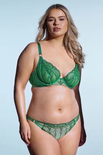 Soutiengorge À Armatures Brodé En Dentelle Verte Size 100D - Playful Promises - Modalova