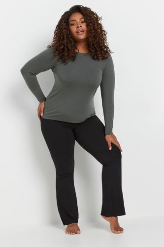 Top Gris Thermique En Jersey Manches Longues Size 54-56 - Yours - Modalova
