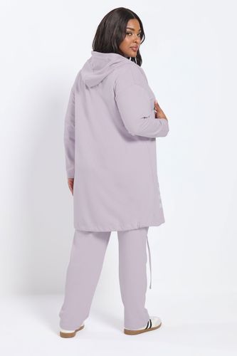 Sweat À Capuche Long Violet Avec Slogan « Brklyn »Size 44 - Yours - Modalova