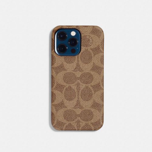 Étui pour iPhone 14 Pro Max en toile signature - COACH - Modalova