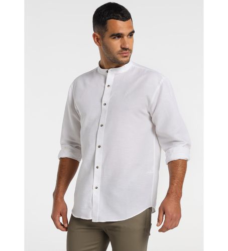 Chemise en lin à manches longues Col Mao (M), Casuel, Coton, Manche longue - Lois Jeans - Modalova