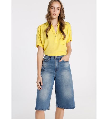 Bermuda Denim moyen 1962 Wide Knee Crop (28), Casuel, Coton - Lois Jeans - Modalova