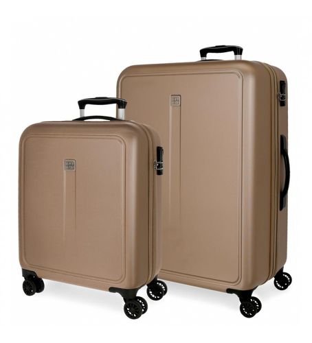 Unisex. 5069522 Cambodia Champagne 55-68cm Hard Case Set (OSFA), Beige, ABS/Polycarbonate, Moyen, Cabine - Roll Road - Modalova