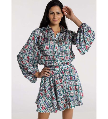 Robe courte (S), Casuel, Multicolore, Coton, Manche longue - Victorio & Lucchino, V&L - Modalova