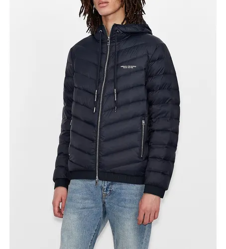 NZB53ZNW3Z5578 Veste à capuche en duvet léger (XXL), Casuel, Polyamide, Manche longue - Armani Exchange - Modalova