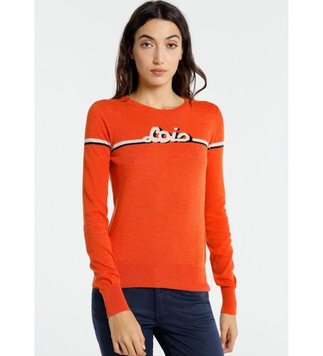 Pull Lois vintage (L), Casuel, Orange, Coton, Manche longue - Lois Jeans - Modalova