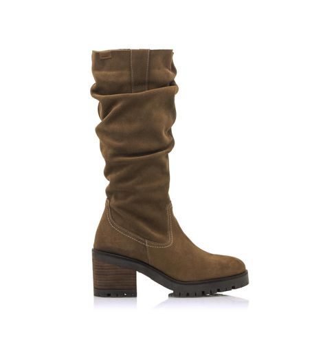 Bottes casual HILL en cuir marron -Hauteur du talon 7cm (37), 5 à 8 cm, Fermeture éclair, Casuel - Mustang - Modalova