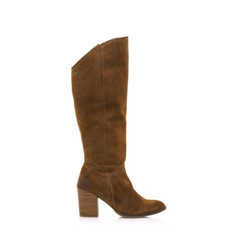 Uma Bottes en cuir marron - Hauteur du talon 7,5cm (36), 5 à 8 cm, Fermeture éclair, Casuel - MTNG - Modalova