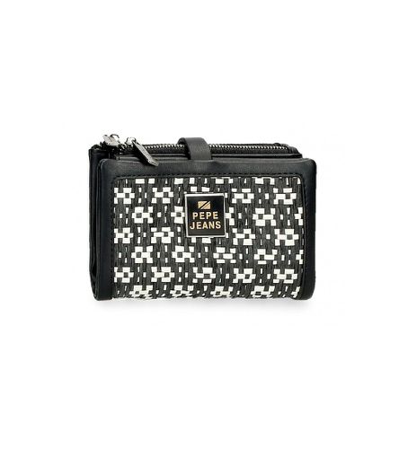 Portefeuille avec porte-monnaie amovible Laine noire - 14,5x9x2cm (OSFA), Casuel, Synthétique - Pepe Jeans - Modalova