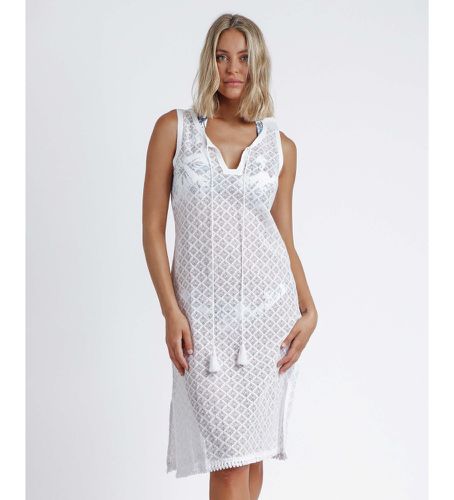 Basic Sleeveless Dress (S), Blanc, Casuel, Coton - Admas - Modalova