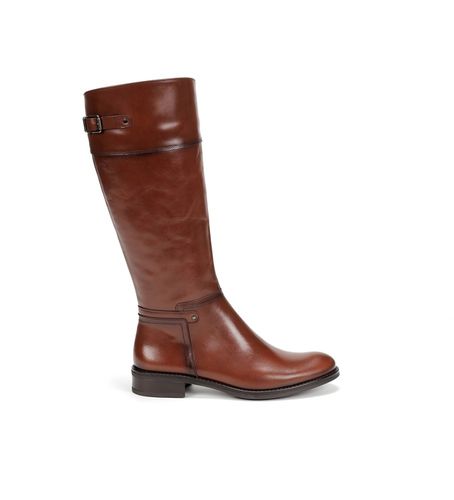 D7687-SR Marron D7687 Terre Bottes en cuir marron (35), 1 à 3 cm, Fermeture éclair, Casuel - Dorking by Fluchos - Modalova