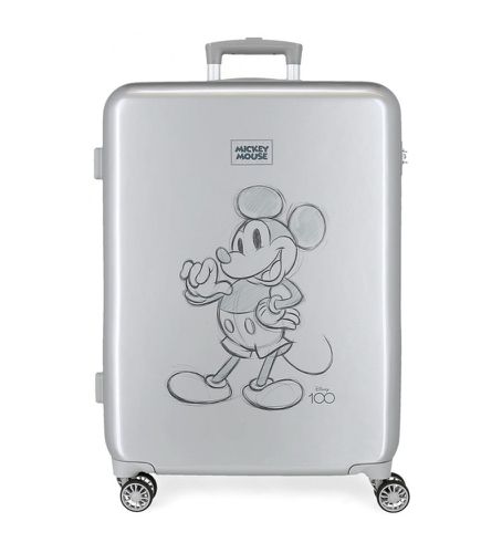 Unisex. 3591821 Valise moyenne Mikey 100 -68x48x26cm (OSFA), Casuel, Gris, ABS/Polycarbonate - Disney - Modalova