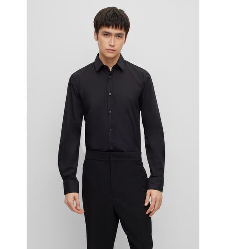 Chemise Elisha noire (38), Casuel, Fête, Coton, Manche longue - HUGO - Modalova