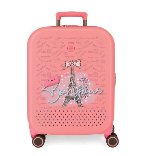 Unisex. 9529122 Valise cabine Bonjour rigide 55cm corail (OSFA), Casuel, Rose, ABS/Polycarbonate - Enso - Modalova