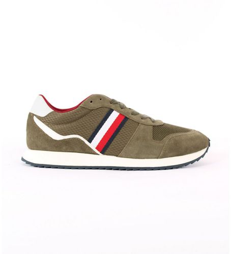 FM0FM04699 Baskets en cuir avec ruban distinctif (45), Plat, Lacets, Casuel - Tommy Hilfiger - Modalova