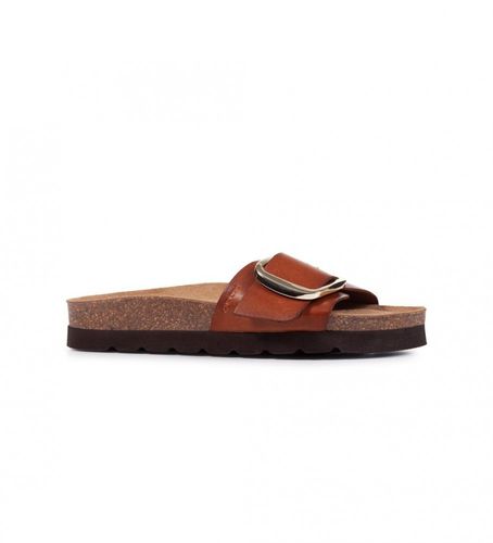 D25SYG 0003C Brionia High sandales en cuir marron (38), Plat, Aucun, Casuel - GEOX - Modalova