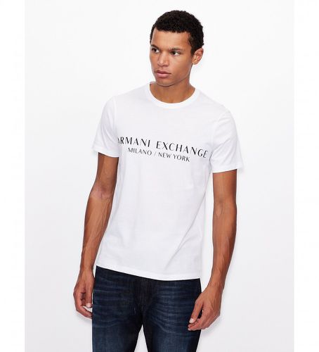 NZT72Z8H4Z1100 T-shirt classique (S), Casuel, Coton, Manche courte - Armani Exchange - Modalova