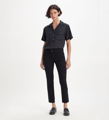 A6199-0001 Jean 712 Trimmed Piped Pocket Slim Fitted (25/32), Noir, Casuel, Coton, Denim - Levi's - Modalova