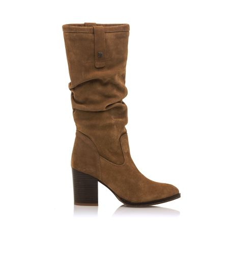 Bottes en cuir marron Uma -Hauteur du talon 8cm (40), 5 à 8 cm, Fermeture éclair, Casuel - Mustang - Modalova