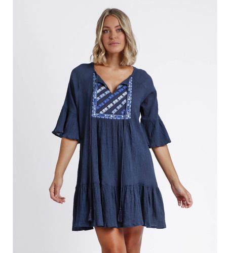 Robe Paradise (S), Casuel, Coton, Manche 3/4 - Admas - Modalova