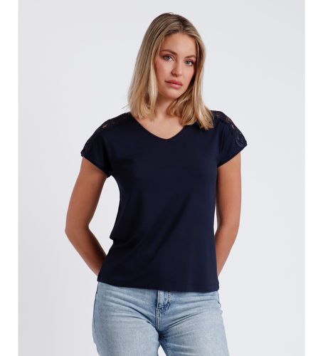 T-shirt à manches courtes en dentelle (S), Casuel, Viscose, Manche courte - Admas - Modalova