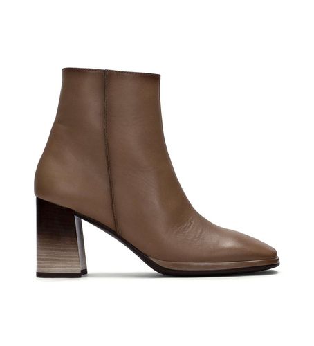 HI233020 Bottines Monaco en cuir marron - Hauteur du talon 7cm (36), 5 à 8 cm, Fermeture éclair, Casuel - Hispanitas - Modalova