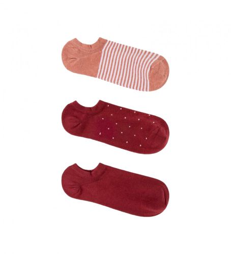 PLU30016 Lot de 3 paires de mini-chaussettes marron (S/M), Homewear, Grenat, Coton - Pepe Jeans - Modalova