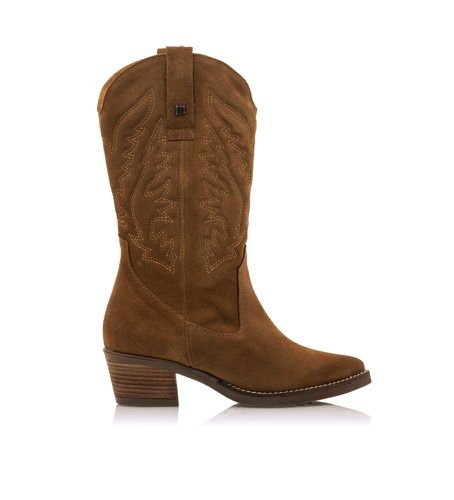 Bottes en cuir Teo marron clair - Hauteur du talon 5cm (41), 5 à 8 cm, Aucun, Casuel - Mustang - Modalova