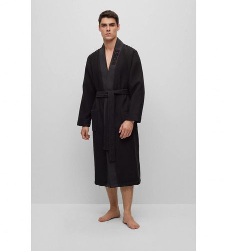 Kimono gaufré robe de chambre noire (S), Homewear, Coton - BOSS - Modalova