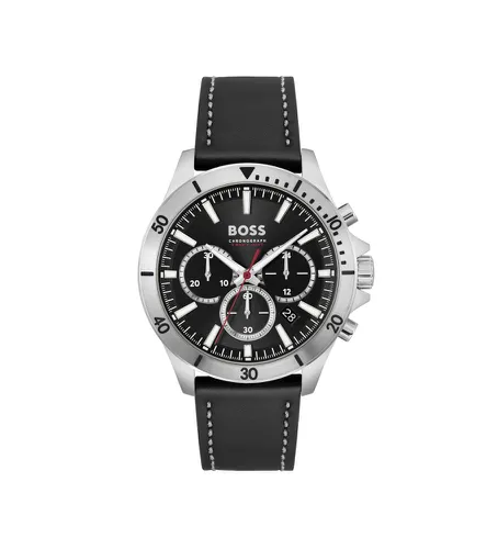 Montre analogique avec bracelet en cuir Troper (OSFA), , Casuel, Laisse - BOSS - Modalova