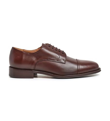 HMS21301 Chaussures en cuir marron Jason (42), Plat, 1 à 3 cm, Lacets, Casuel, Fête, Classique - Hackett London - Modalova