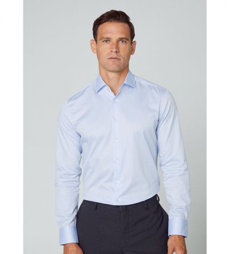 HM309638 Chemise bleue magique (L), Casuel, Fête, Coton, Classique, Manche longue - Hackett London - Modalova