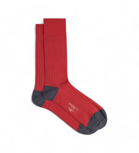 HMU30022 Chaussettes Mérinos rouges (M-L), Homewear, Laine - Hackett London - Modalova