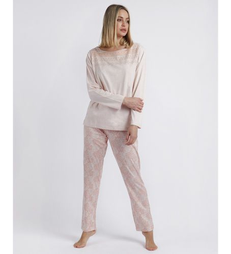 Pyjama à manches longues Style corail doux (S), Homewear, Coton, Viscose, Manche longue - Admas - Modalova